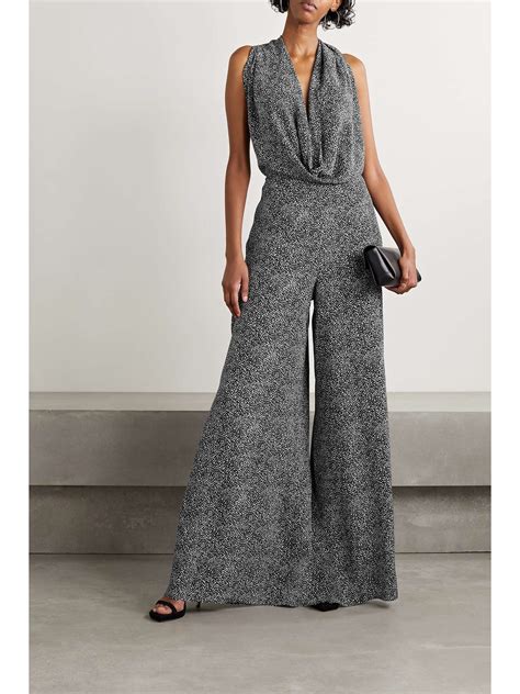 net a porter michael kors jumpsuit|michael kors embellished halter jumpsuit.